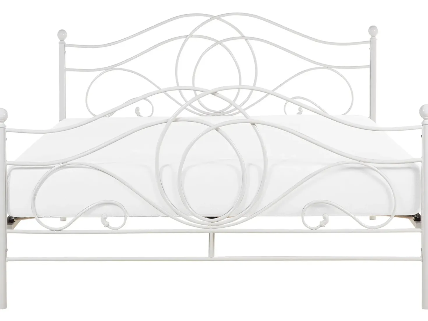 Letto Metallo LYRA 160 x 200 cm Bianco