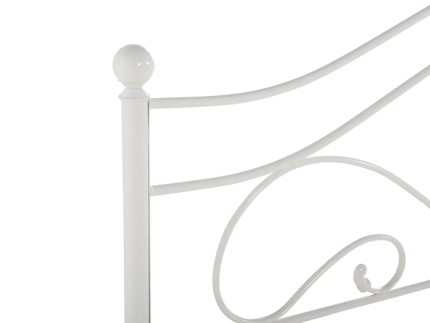 Letto Metallo LYRA 160 x 200 cm Bianco