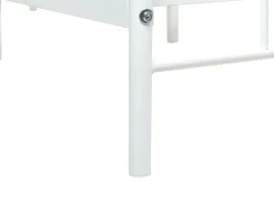 Letto Metallo MAURESSAC 160 x 200 cm Bianco