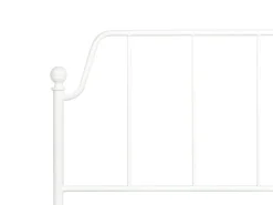 Letto Metallo MAURESSAC 160 x 200 cm Bianco