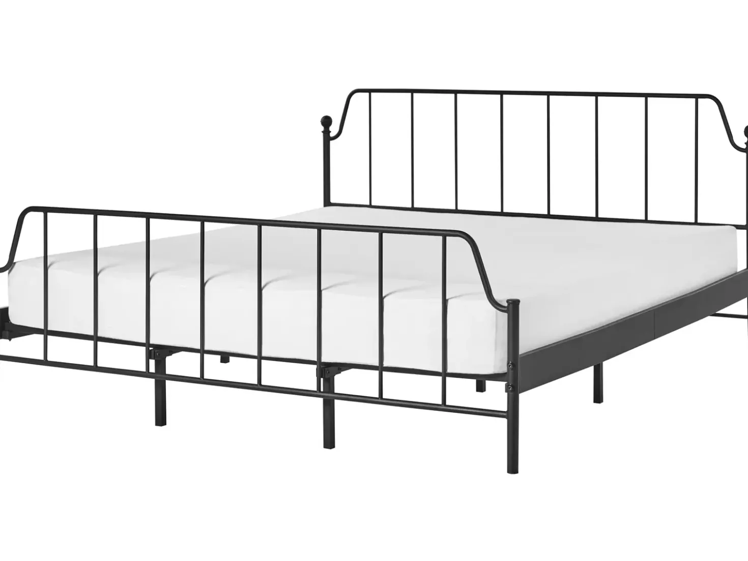 Letto Metallo MAURESSAC 180 x 200 cm Nero