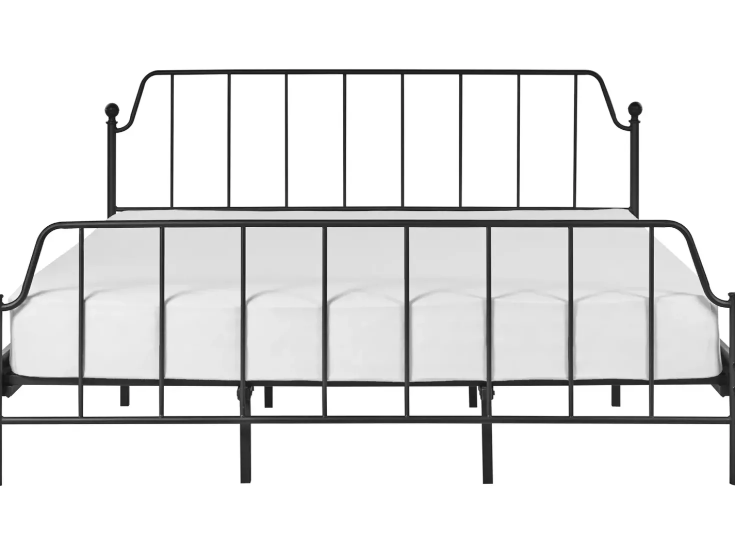Letto Metallo MAURESSAC 180 x 200 cm Nero