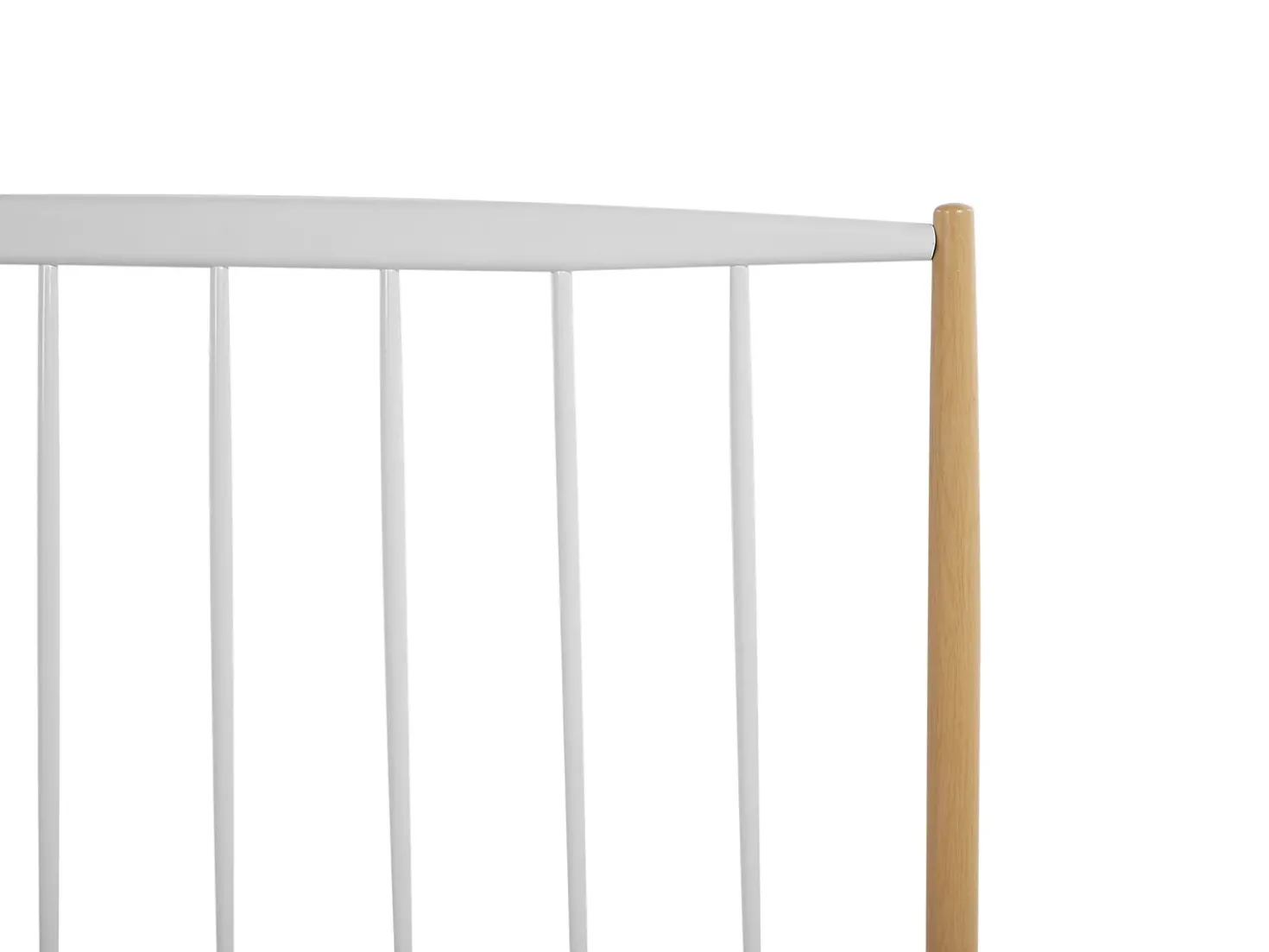 Letto Metallo MAURS 180 x 200 cm Bianco
