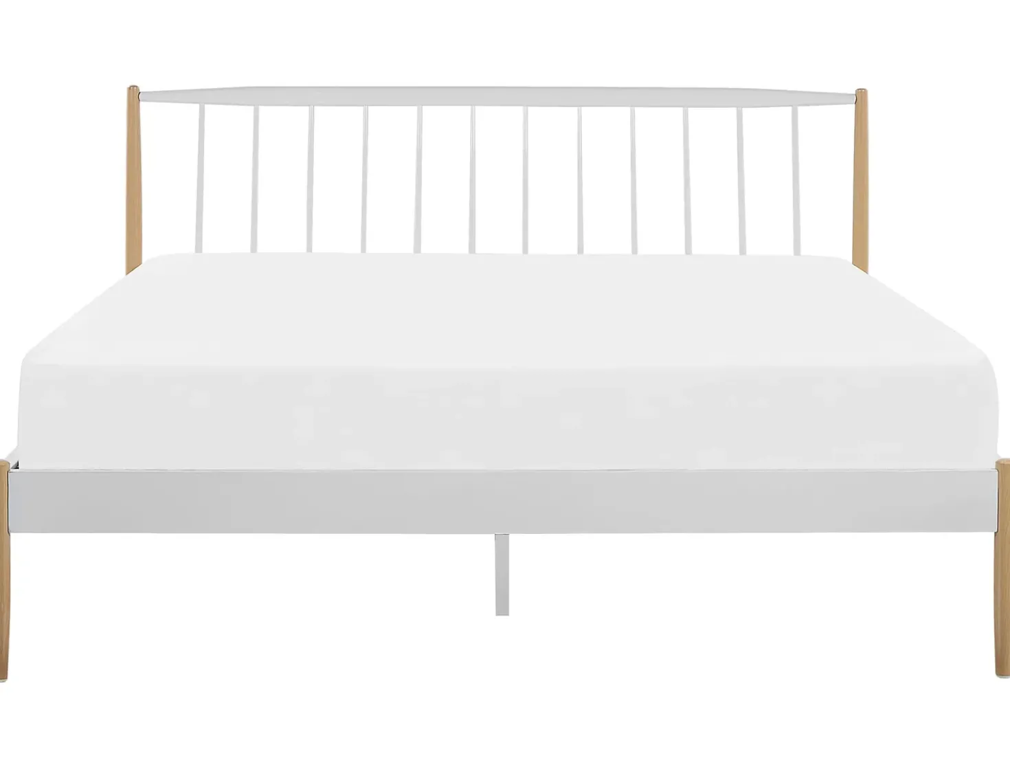 Letto Metallo MAURS 180 x 200 cm Bianco