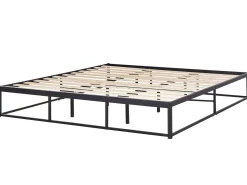 Letto Metallo VIRY 180 x 200 cm Nero