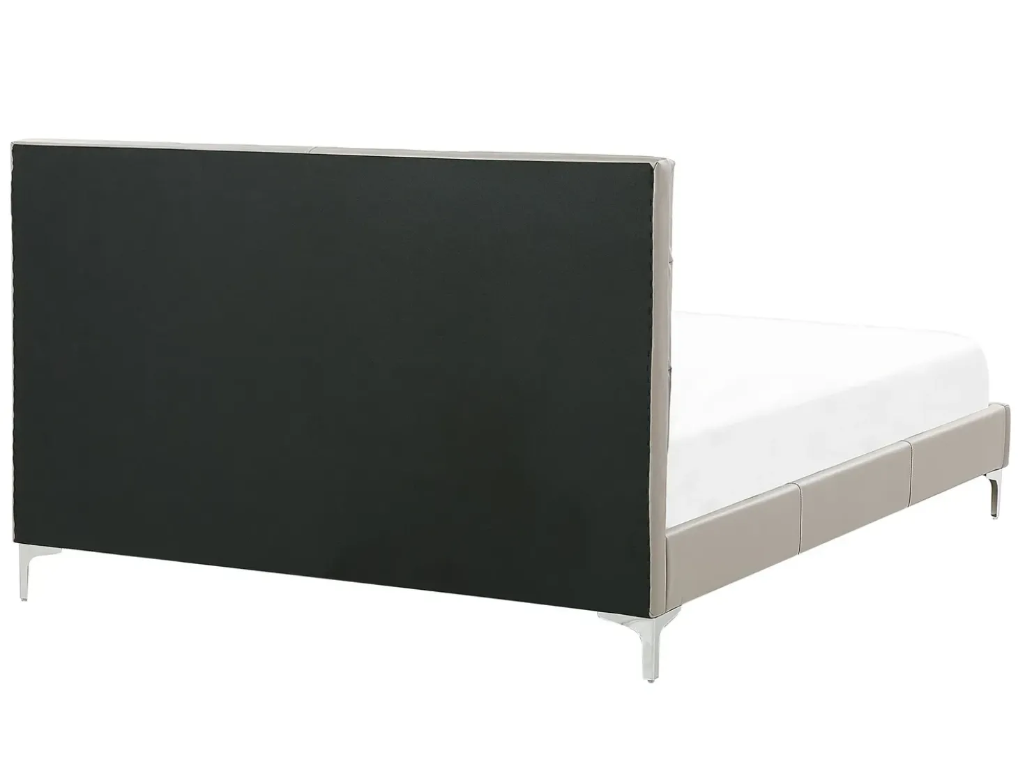 Letto Pelle sintetica AMBERT 140 x 200 cm Tortora