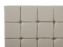 Letto Pelle sintetica AMBERT 140 x 200 cm Tortora