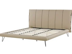 Letto Pelle sintetica BETIN 180 x 200 cm Beige sabbia