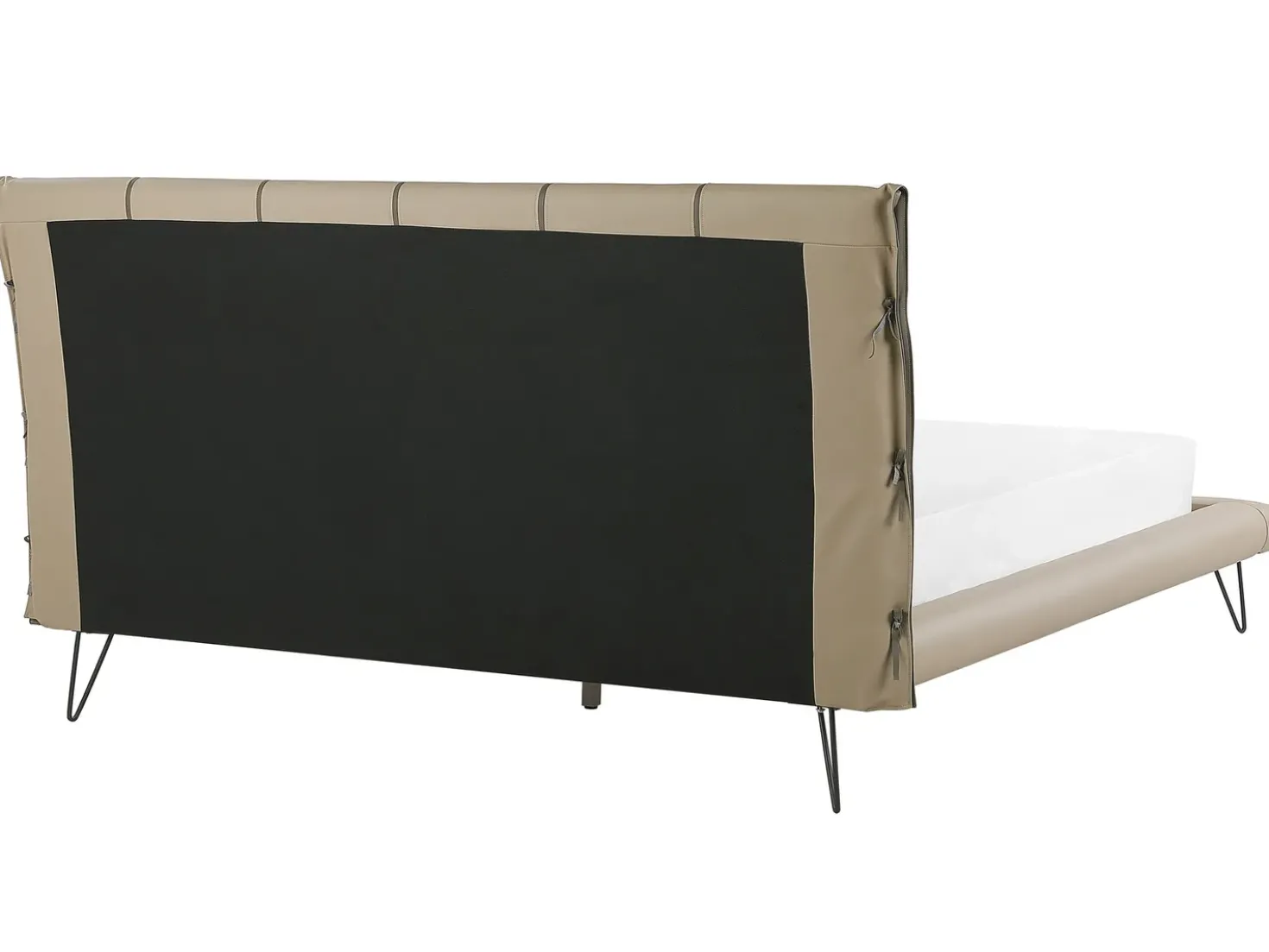 Letto Pelle sintetica BETIN 180 x 200 cm Beige sabbia