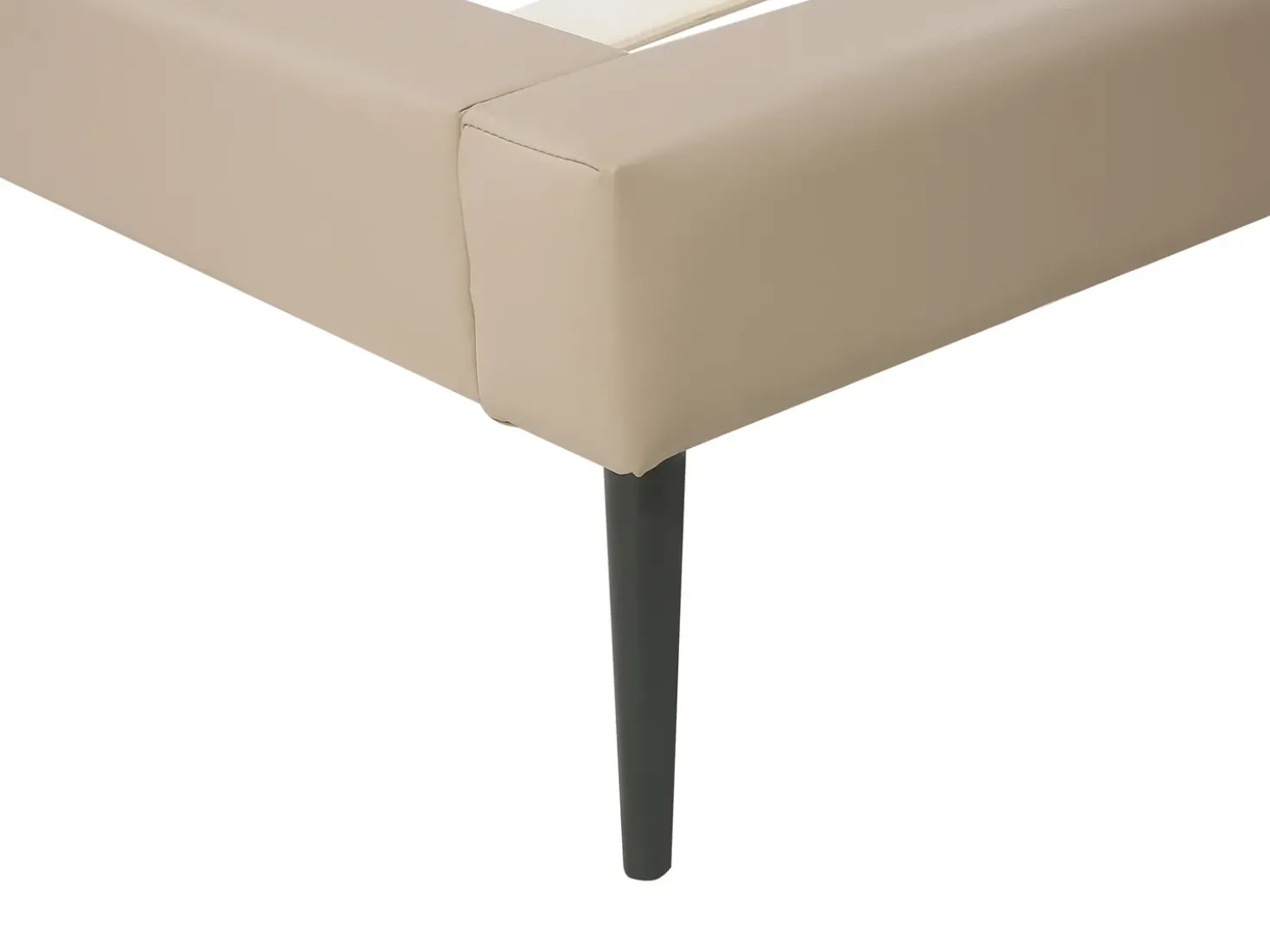 Letto Pelle sintetica ESSONNE 160 x 200 cm Beige