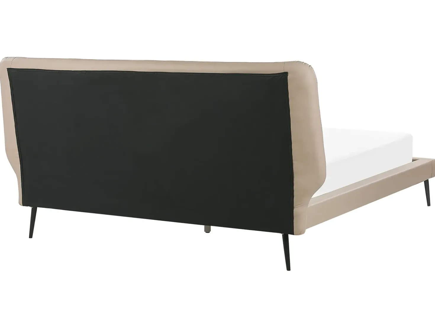 Letto Pelle sintetica ESSONNE 160 x 200 cm Beige