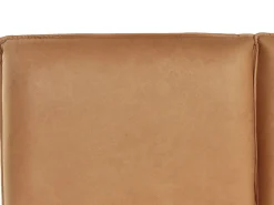 Letto Pelle sintetica LIMANTON 140 x 200 cm Marrone dorato