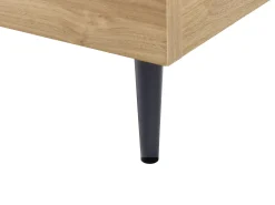 Letto Pelle sintetica LIMANTON 140 x 200 cm Marrone dorato