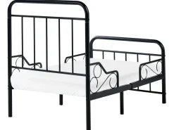 Letto per bambini allungabile Metallo ANAIS 90 x 200 cm Nero