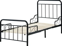 Letto per bambini allungabile Metallo ANAIS 90 x 200 cm Nero