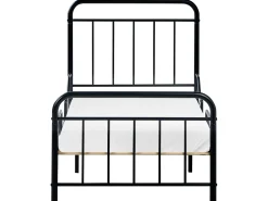 Letto per bambini allungabile Metallo ANAIS 90 x 200 cm Nero