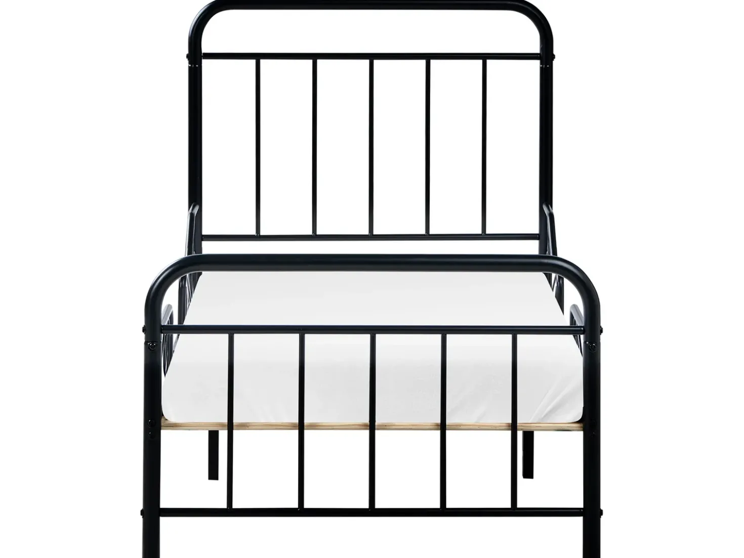 Letto per bambini allungabile Metallo ANAIS 90 x 200 cm Nero