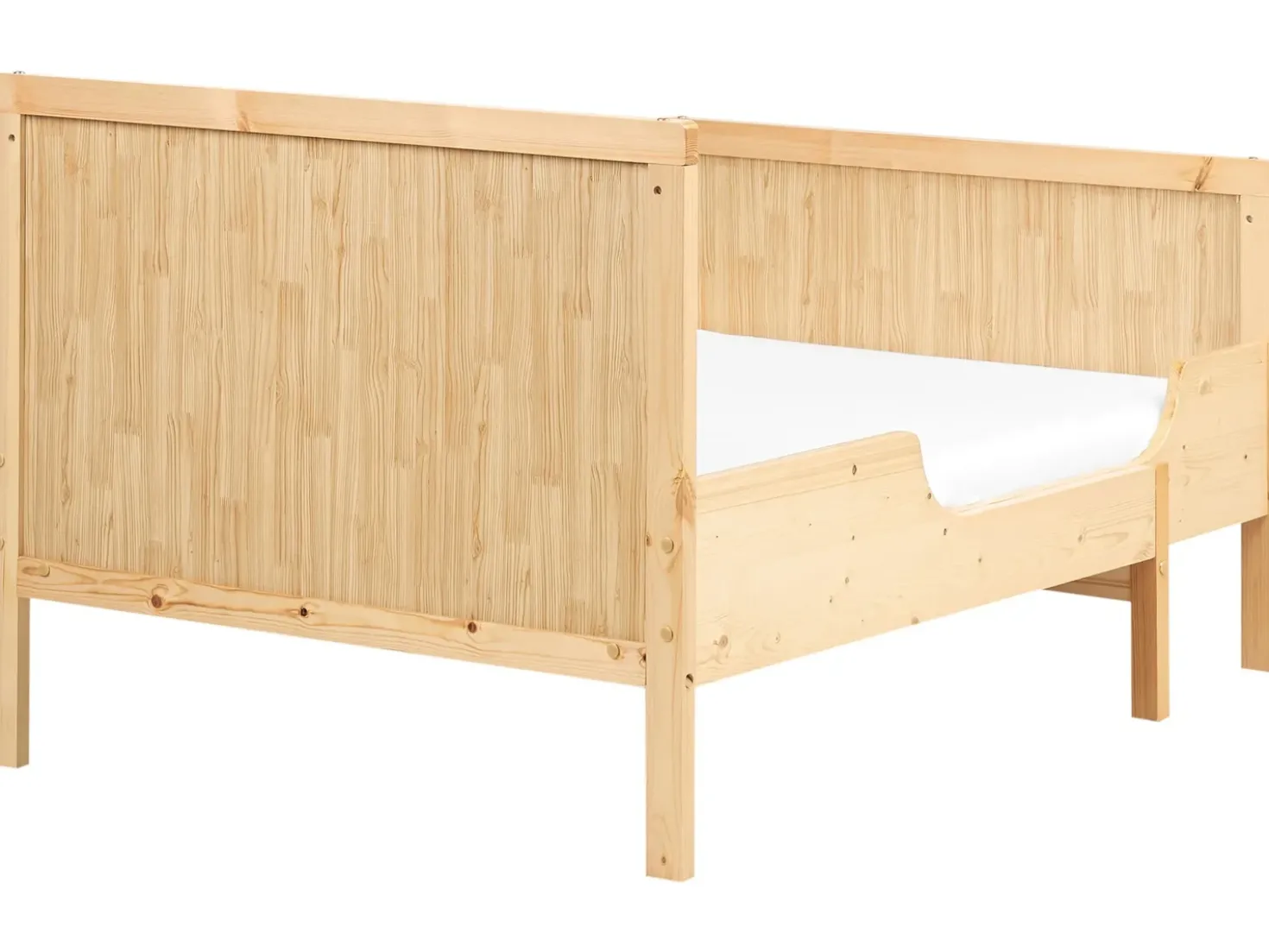 Letto per bambini allungabile Legno di pino MONTIGNY 90 x 200 cm Marrone chiaro