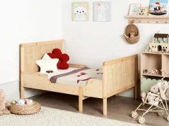 Letto per bambini allungabile Legno di pino MONTIGNY 90 x 200 cm Marrone chiaro