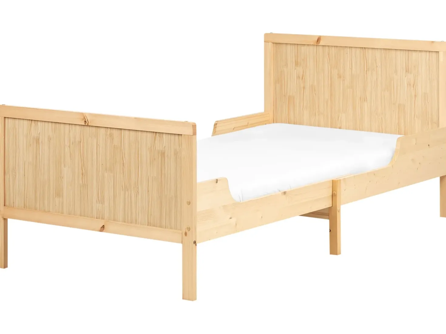 Letto per bambini allungabile Legno di pino MONTIGNY 90 x 200 cm Marrone chiaro