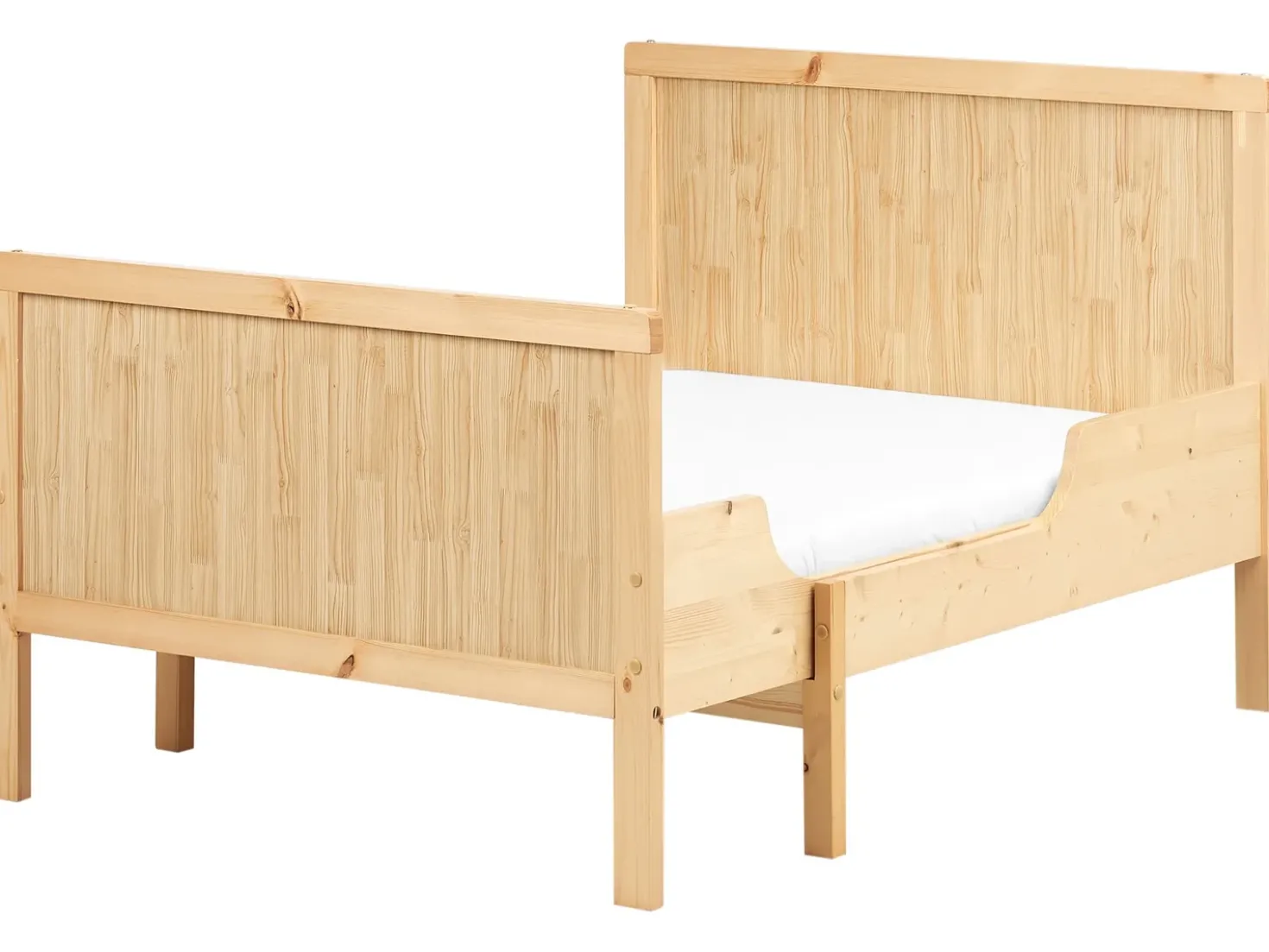 Letto per bambini allungabile Legno di pino MONTIGNY 90 x 200 cm Marrone chiaro