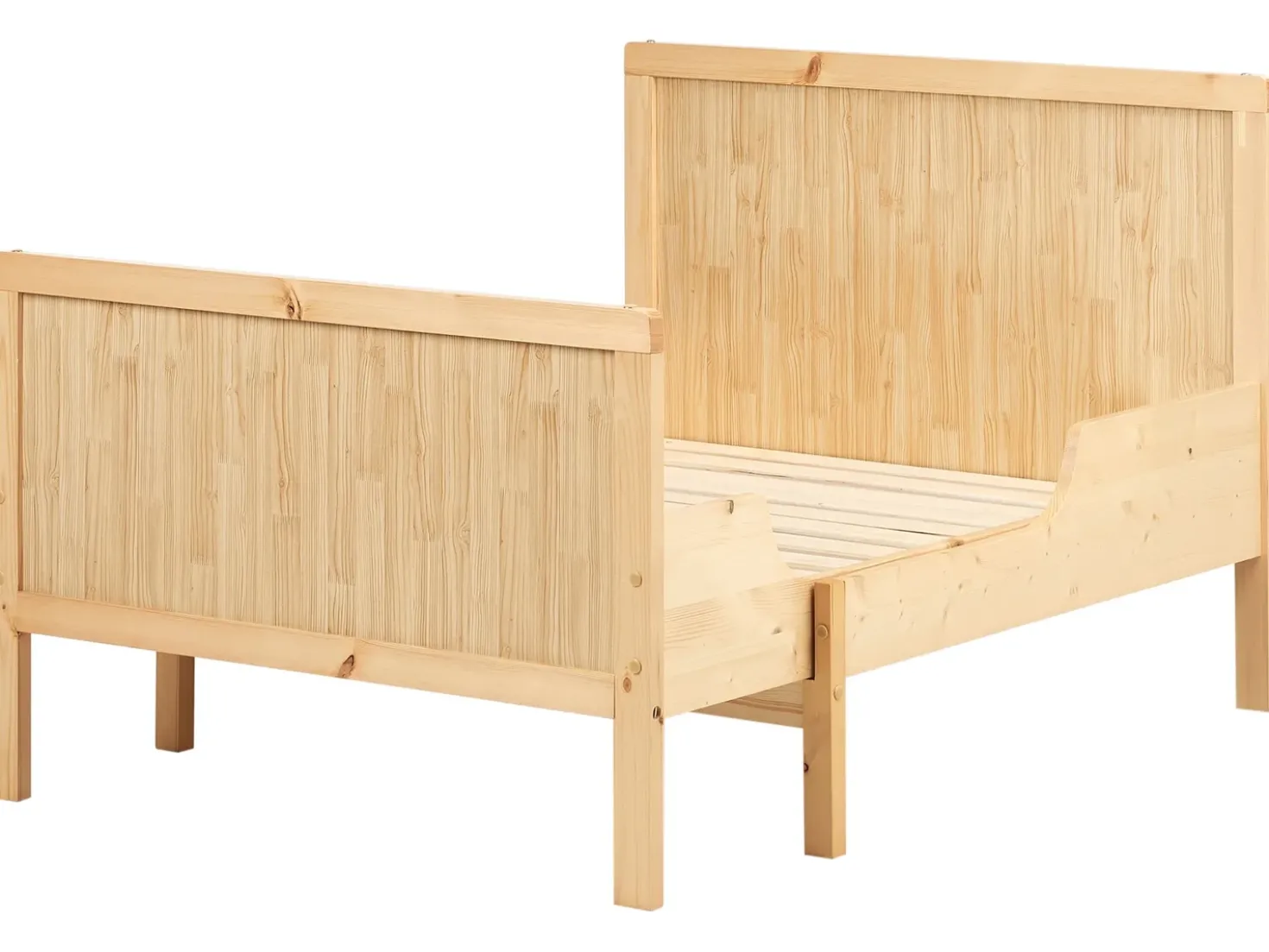 Letto per bambini allungabile Legno di pino MONTIGNY 90 x 200 cm Marrone chiaro