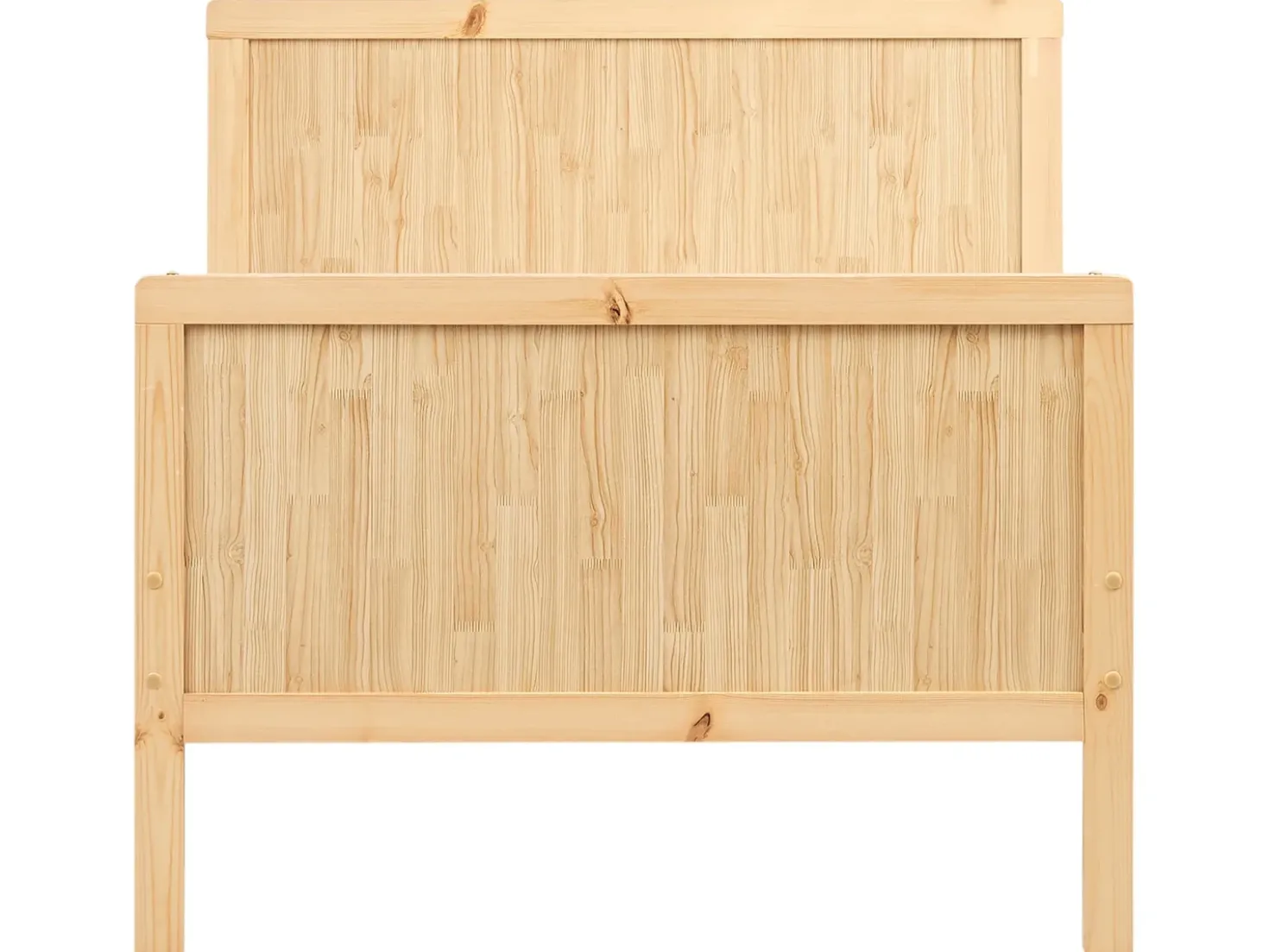 Letto per bambini allungabile Legno di pino MONTIGNY 90 x 200 cm Marrone chiaro