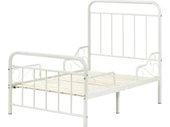 Letto per bambini allungabile Metallo ANAIS 90 x 200 cm Bianco sporco