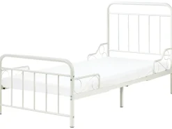 Letto per bambini allungabile Metallo ANAIS 90 x 200 cm Bianco sporco