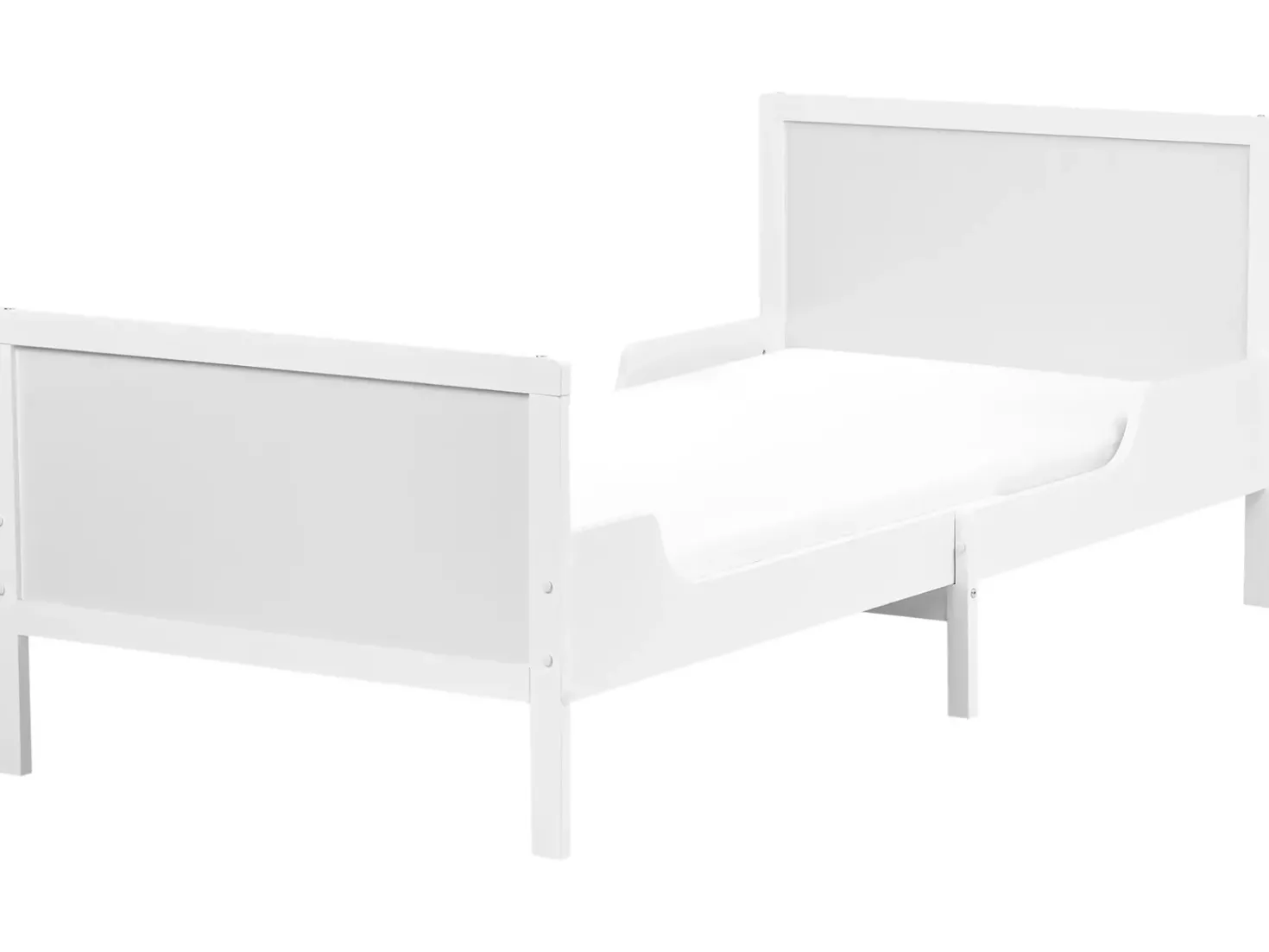 Letto per bambini allungabile Legno di pino MONTIGNY 90 x 200 cm Bianco