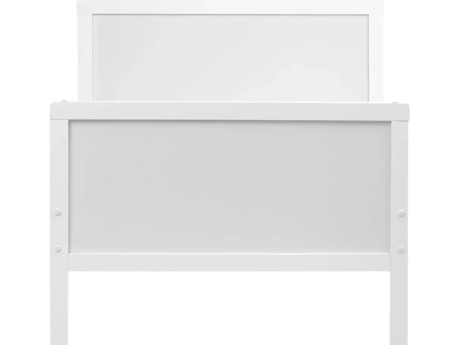Letto per bambini allungabile Legno di pino MONTIGNY 90 x 200 cm Bianco