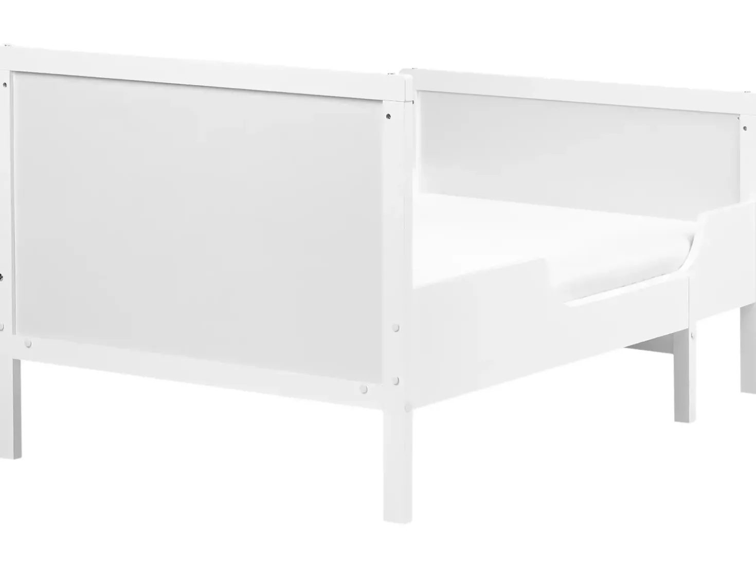 Letto per bambini allungabile Legno di pino MONTIGNY 90 x 200 cm Bianco
