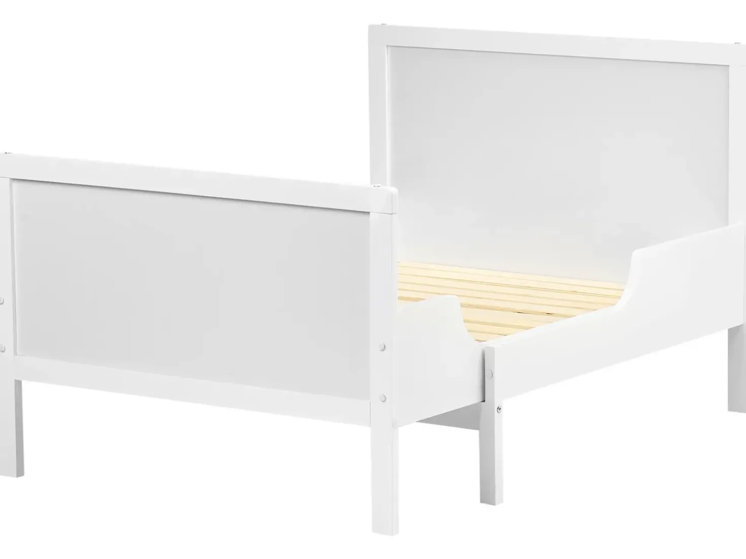 Letto per bambini allungabile Legno di pino MONTIGNY 90 x 200 cm Bianco
