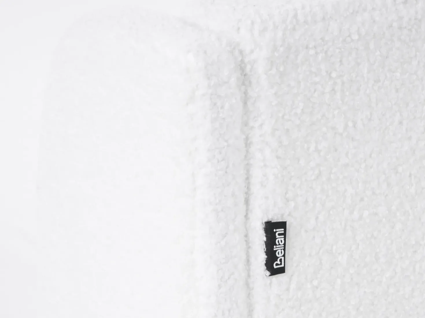 Letto per bambini Bouclé LAYE 90 x 200 cm Bianco sporco