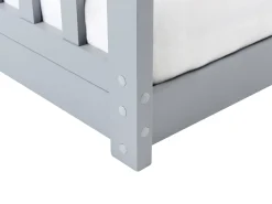 Letto per bambini Casa Legno di pino COSSAYE 90 x 200 cm Grigio