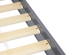 Letto per bambini Casa Legno di pino COSSAYE 90 x 200 cm Grigio