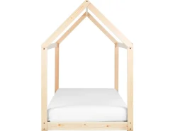 Letto per bambini Casa Legno di pino TOSSE 90 x 200 cm Marrone chiaro