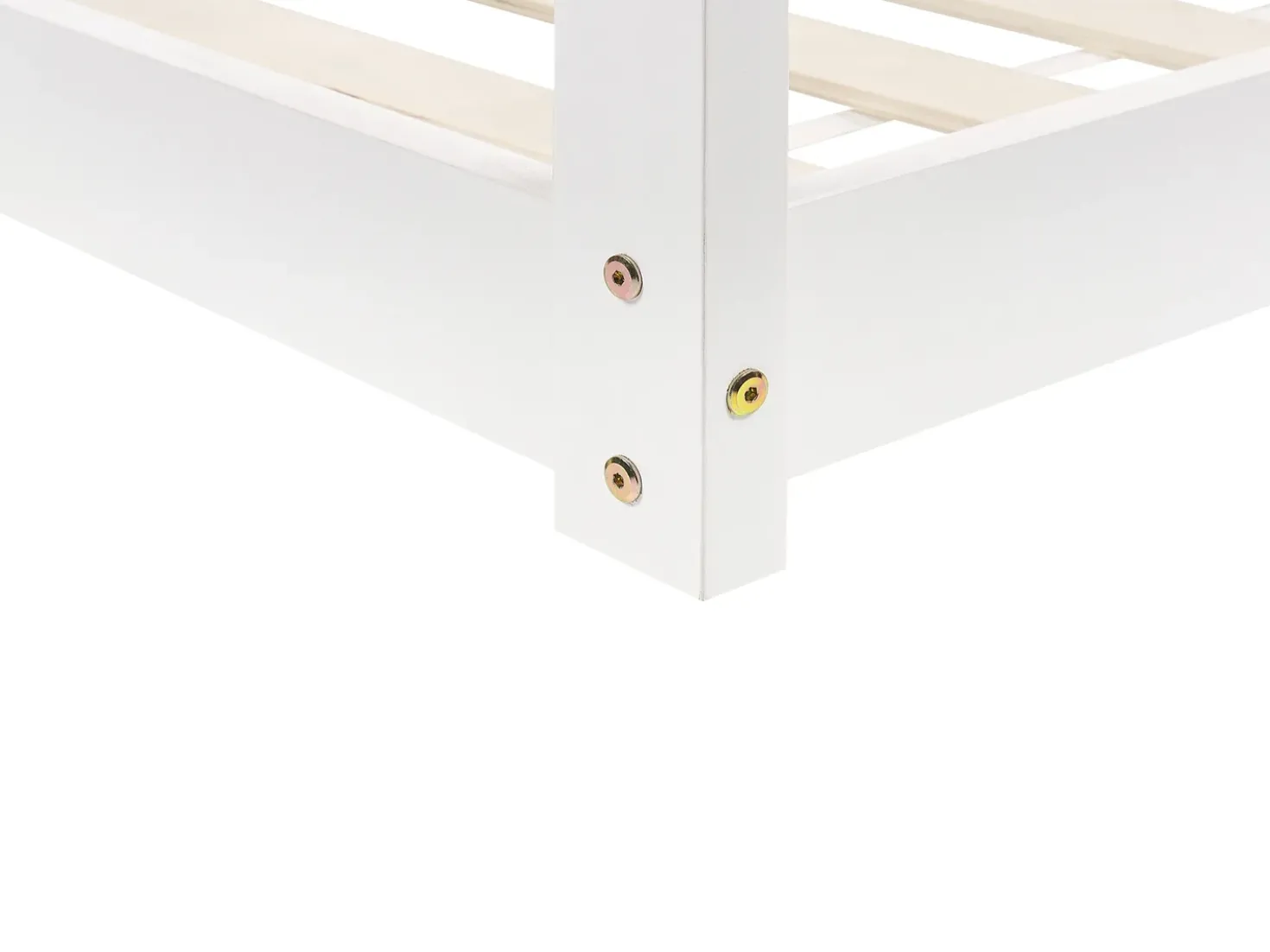 Letto per bambini Casa Legno di pino TOSSE 90 x 200 cm Bianco