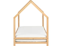 Letto per bambini Casa Legno di pino APPY 90 x 200 cm Marrone chiaro