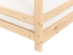 Letto per bambini Casa Legno di pino APPY 90 x 200 cm Marrone chiaro