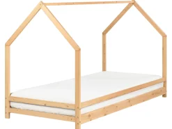 Letto per bambini Casa Legno di pino APPY 90 x 200 cm Marrone chiaro