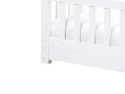 Letto per bambini Casa Legno di pino COSSAYE 90 x 200 cm Bianco