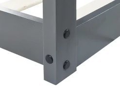 Letto per bambini Casa Legno di pino TOSSE 90 x 200 cm Grigio