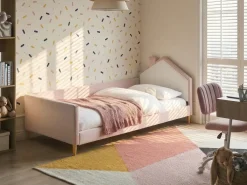 Letto per bambini Casa Velluto KERVAN 90 x 200 cm Rosa