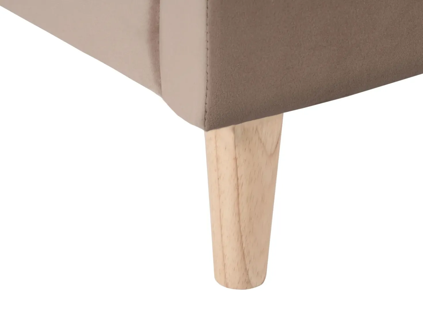 Letto per bambini Casa Velluto KERVAN 90 x 200 cm Marrone chiaro
