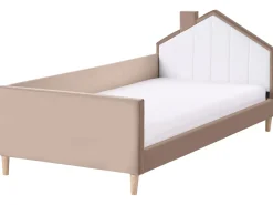 Letto per bambini Casa Velluto KERVAN 90 x 200 cm Marrone chiaro