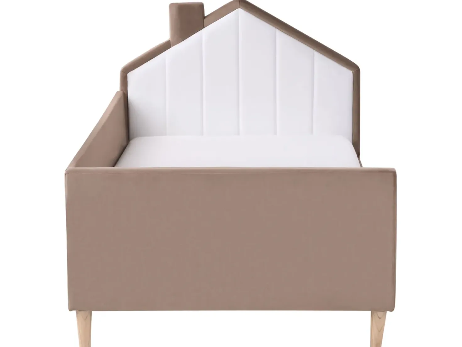 Letto per bambini Casa Velluto KERVAN 90 x 200 cm Marrone chiaro