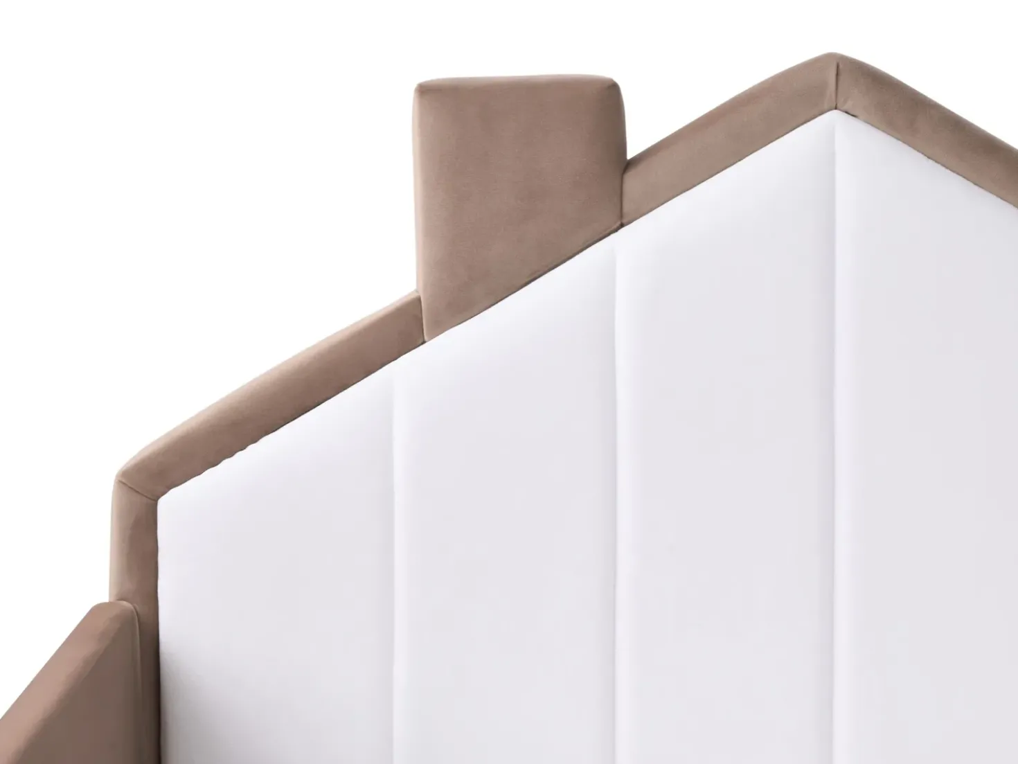 Letto per bambini Casa Velluto KERVAN 90 x 200 cm Marrone chiaro