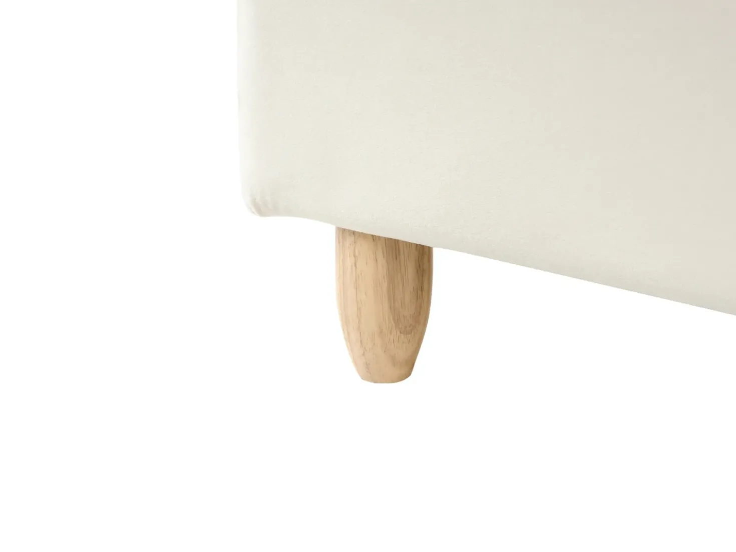 Letto per bambini Coniglio Velluto LALLIAS 90 x 200 cm Beige