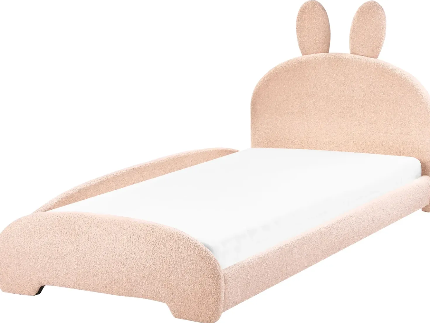 Letto per bambini Coniglio Bouclé PERROS 90 x 200 cm Beige